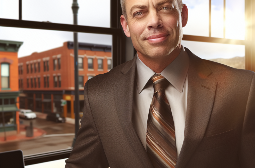 Professional businessman in a modern office setting in Western Colorado