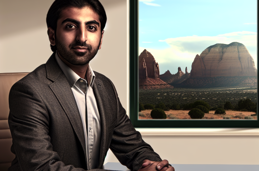 Entrepreneur reviewing online business analytics in a modern office in Western Colorado