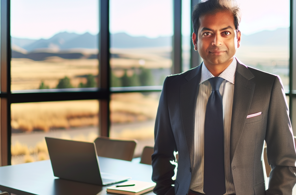 Professional entrepreneur in a modern office in Western Colorado