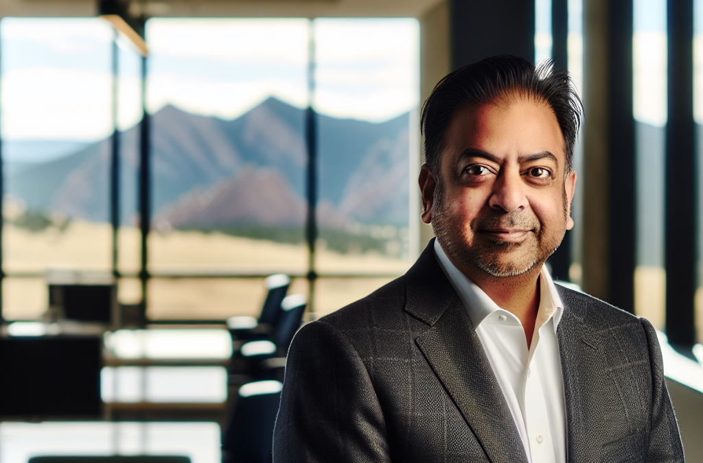 Businessman in a modern office in Western Colorado representing local leadership and digital strategy